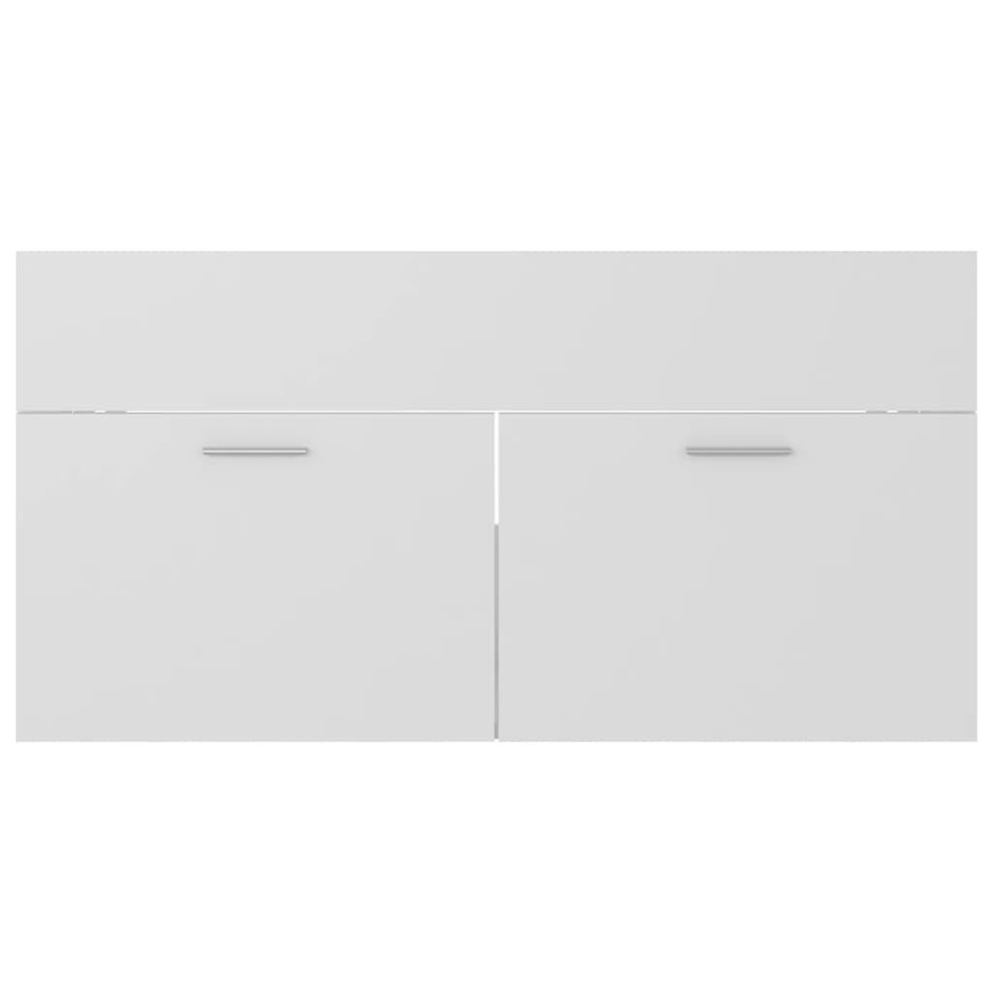 Voir la diapositive 5 : VIDAXL Ensemble de meubles de salle de bain Blanc Bois d'ingenierie