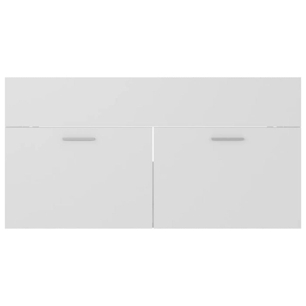 VIDAXL Ensemble de meubles de salle de bain Blanc Bois d'ingenierie