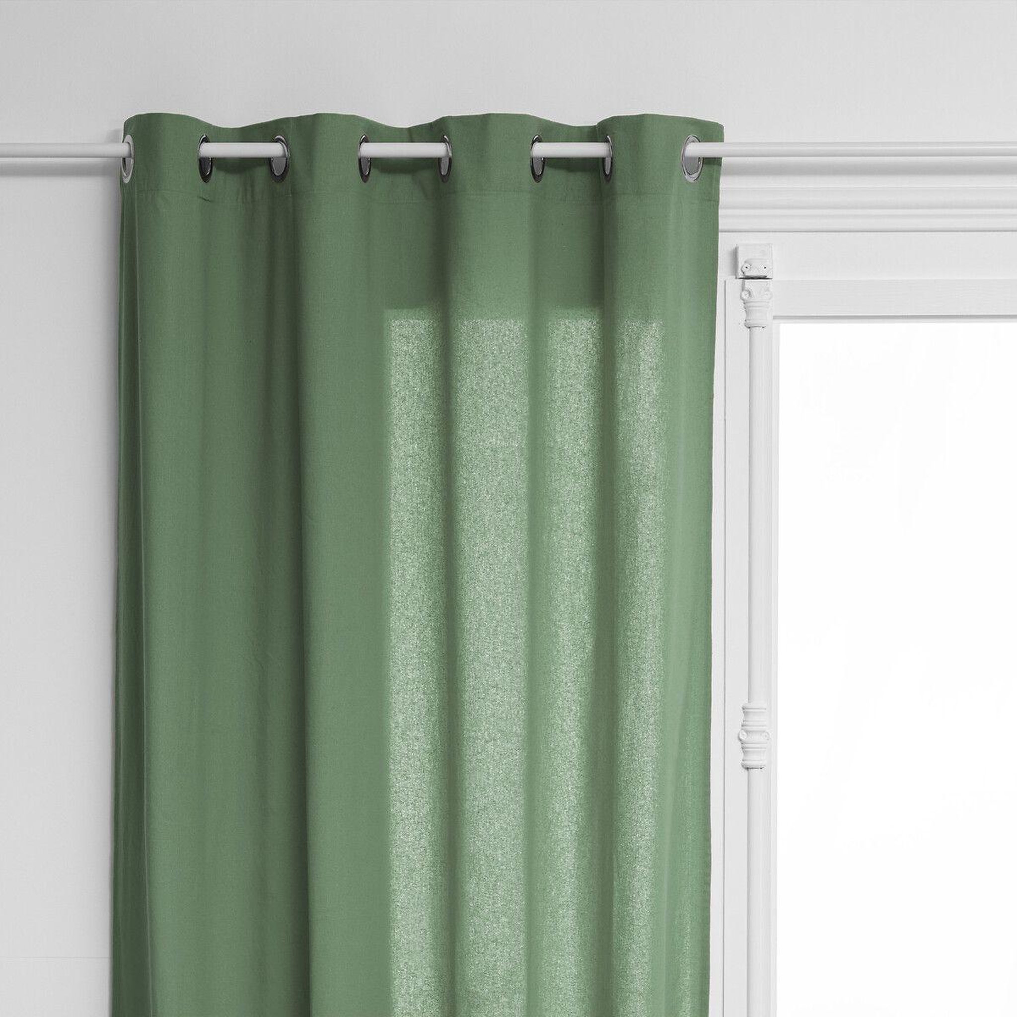 Voir la diapositive 2 : ATMOSPHERA Rideau à oeillets  everly  135x240cm vert céladon