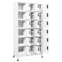Voir la diapositive 3 : VIDAXL Armoire a casiers Blanc 90x40x180 cm Acier
