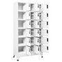 Voir la diapositive 3 : VIDAXL Armoire a casiers Blanc 90x40x180 cm Acier