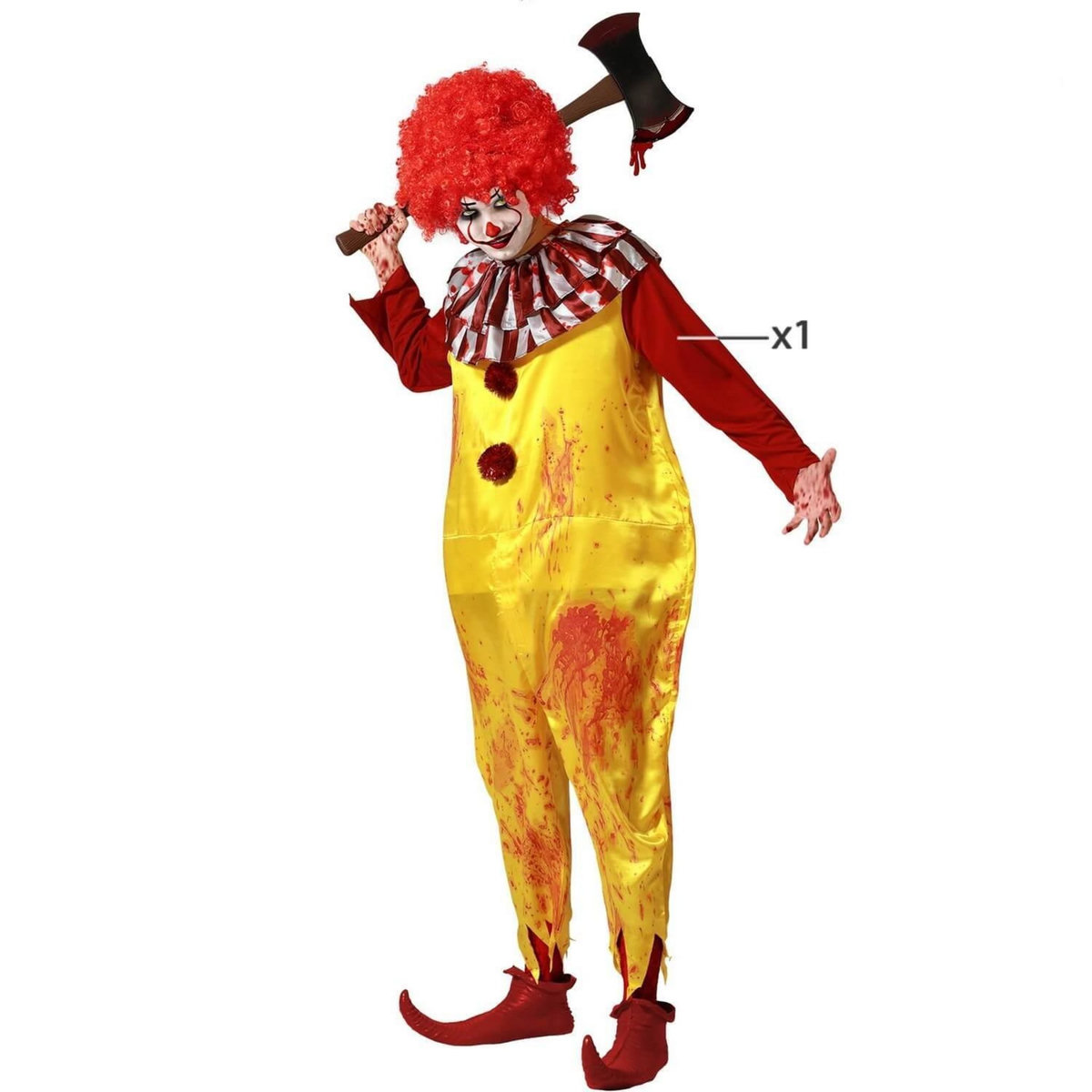 ATOSA Déguisement clown tueur -adulte - XS/S