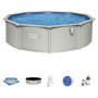 Voir la diapositive 3 : BESTWAY Piscine hors sol acier ronde - 4,6 x 1,20 m -  HYDRIUM