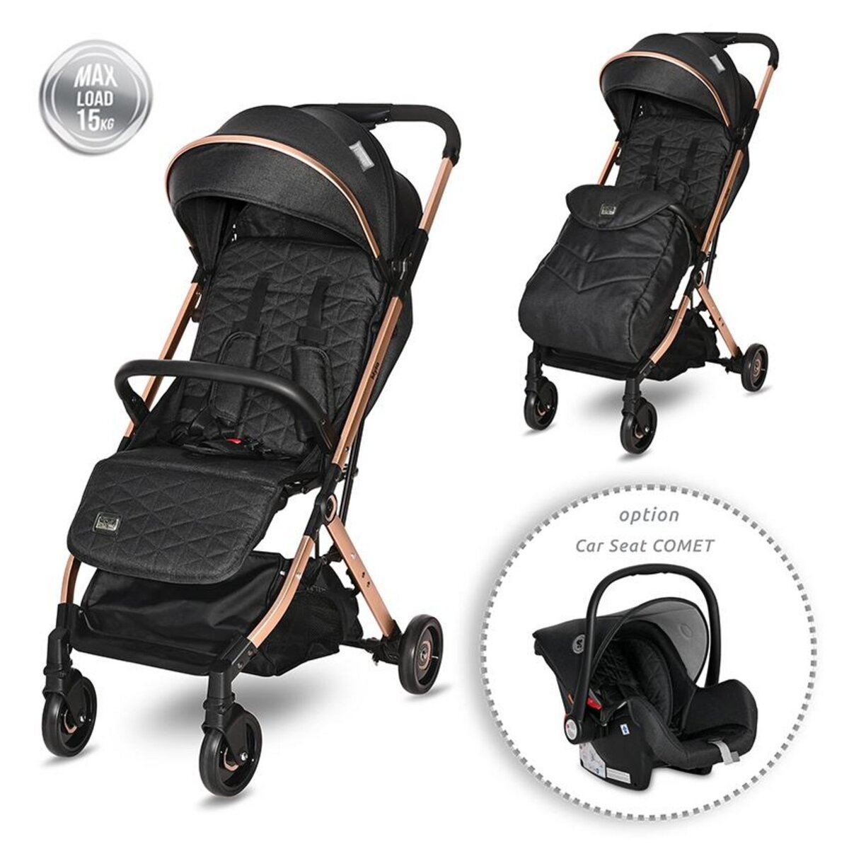 Poussette compacte légère bébé pliable/ fiorano ultra compacte