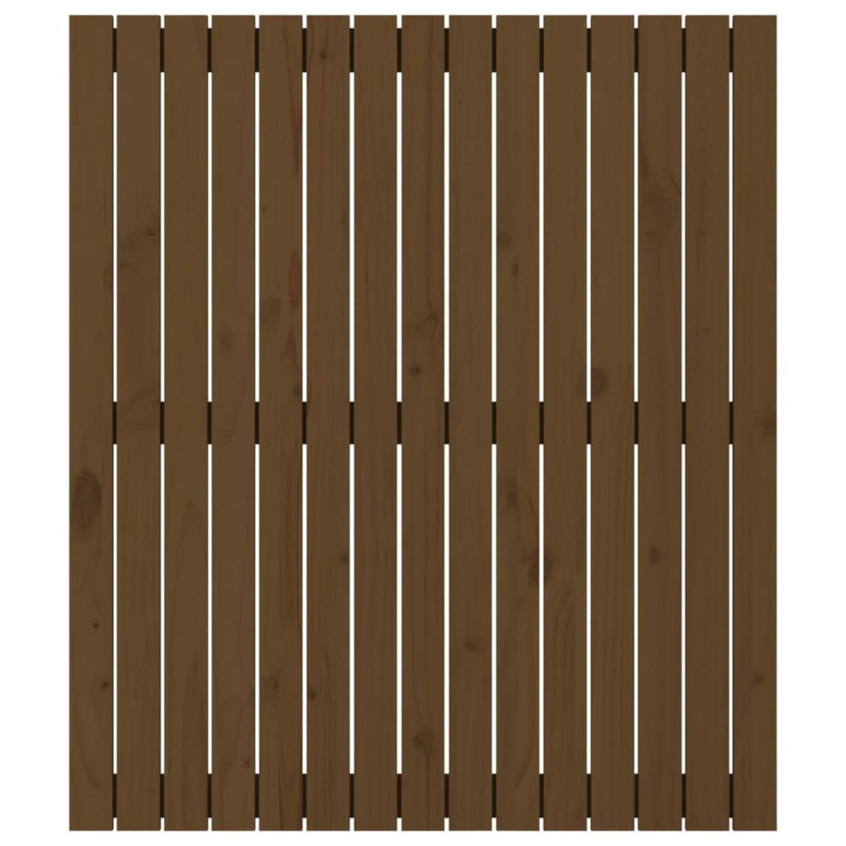 VIDAXL Tete de lit murale Marron miel 95,5x3x110 cm Bois massif de pin