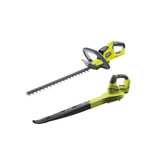 Ryobi Pack RYOBI taille haie 18V One+ lithium OHT1845 - souffleur 18V One+ OBL1820S - sans batterie ni ch