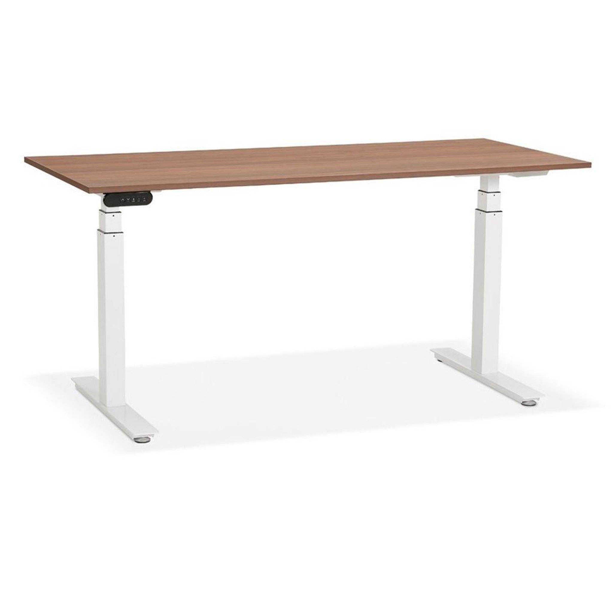 Voir la diapositive 1 : Paris Prix Bureau design réglable  électrique  160cm noyer