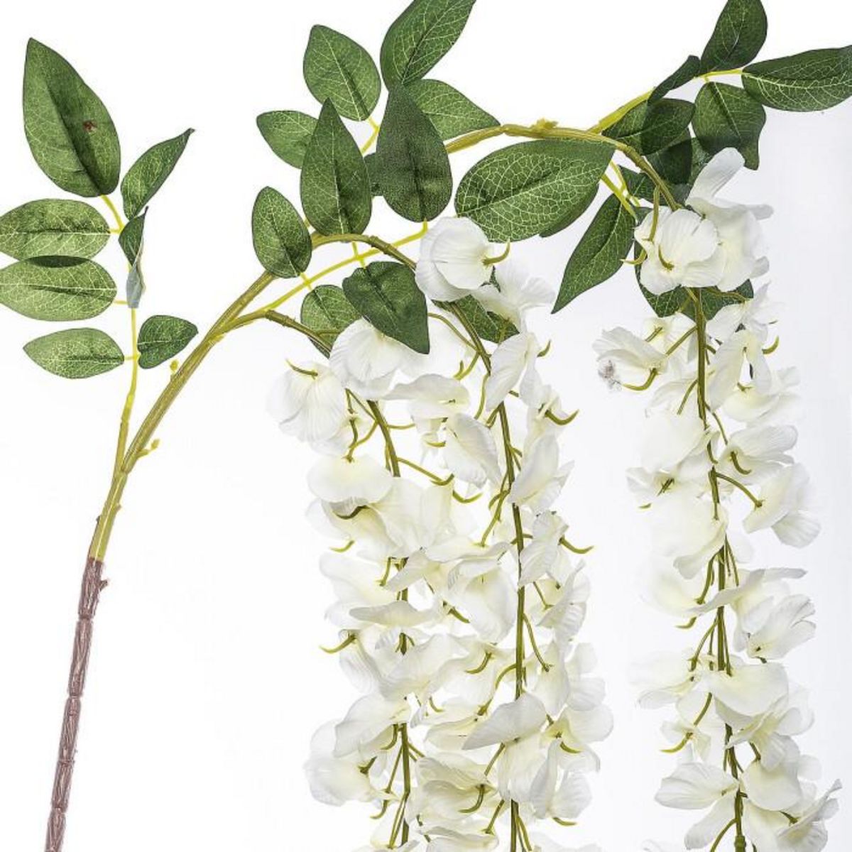ATMOSPHERA Fleur Artificielle  3 Glycines  130cm Blanc