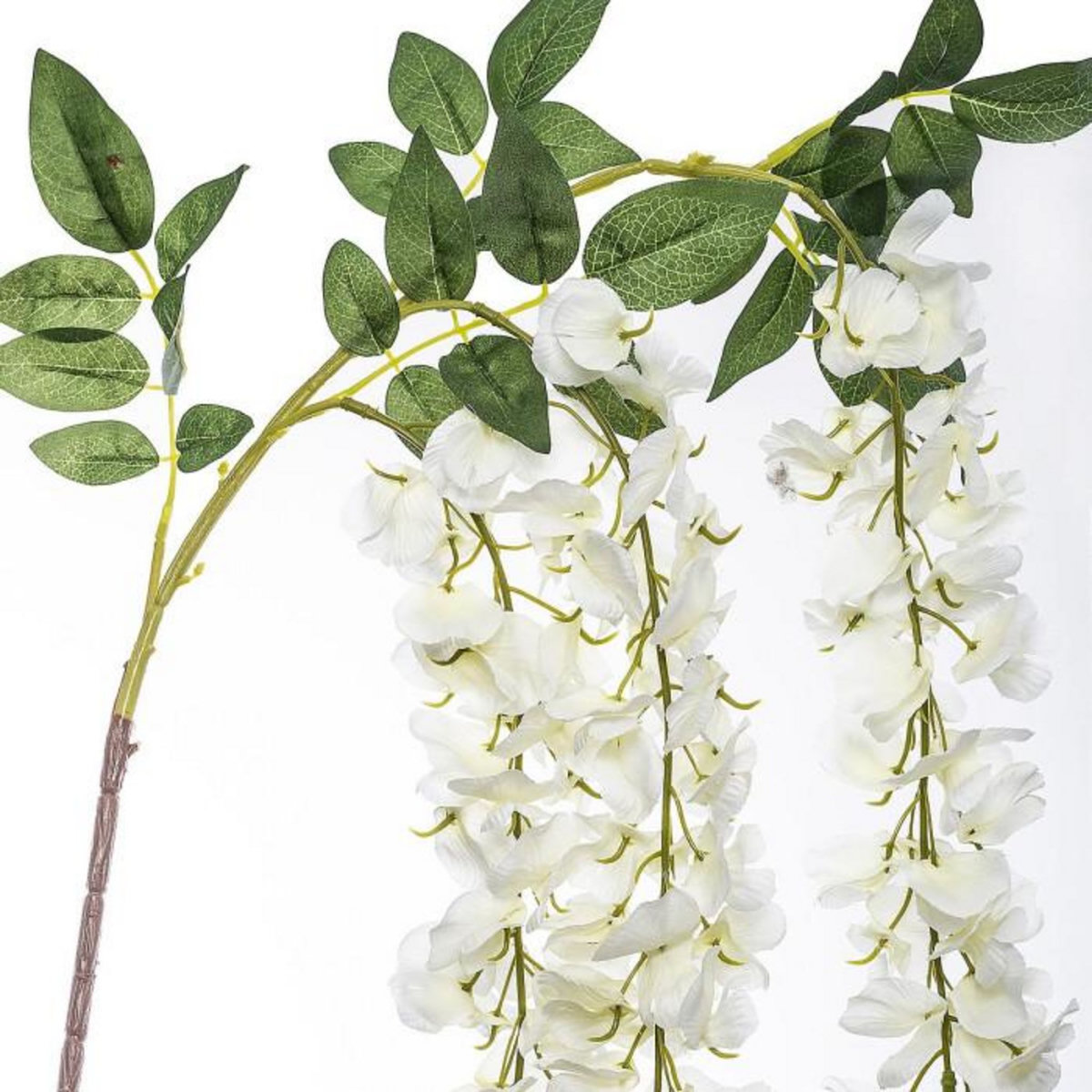 ATMOSPHERA Fleur Artificielle  3 Glycines  130cm Blanc