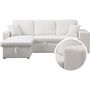 Voir la diapositive 1 : Habitat et Jardin Canapé d'angle bouclettes convertible/reversible  Axel  - 3 Places - Blanc