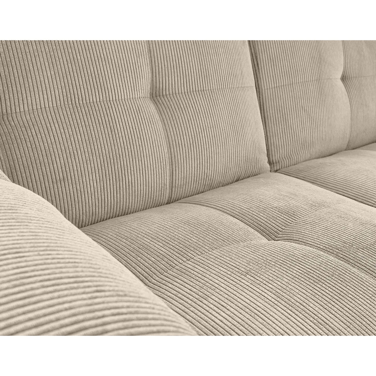 BEST MOBILIER Philae - canapé convertible clic-clac 2 places - velours côtelé