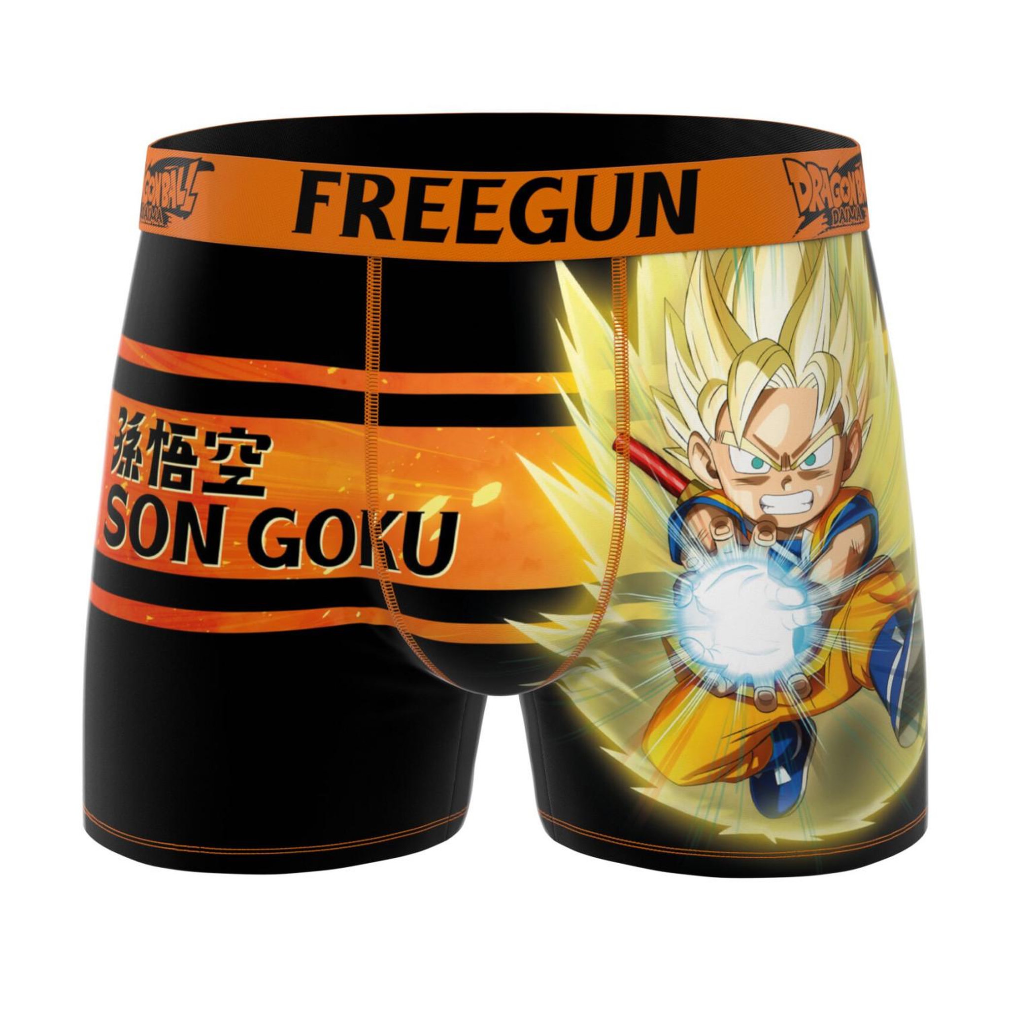 Voir la diapositive 3 : FREEGUN Lot de 3 boxers junior dragon ball daima