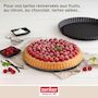 Voir la diapositive 2 : ZENKER Ensemble comprenant 1 moule à tarte renversée 30 cm, 1 spatule Zenker et 2 bols à mixer en inox Fackelmann