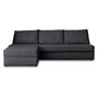 Voir la diapositive 6 : LISA DESIGN Palmira - canapé d'angle gauche - 4 places - convertible couchage quotidien - matelas 14 cm - en velours côtelé