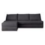 Voir la diapositive 6 : LISA DESIGN Palmira - canapé d'angle gauche - 4 places - convertible couchage quotidien - matelas 14 cm - en velours côtelé