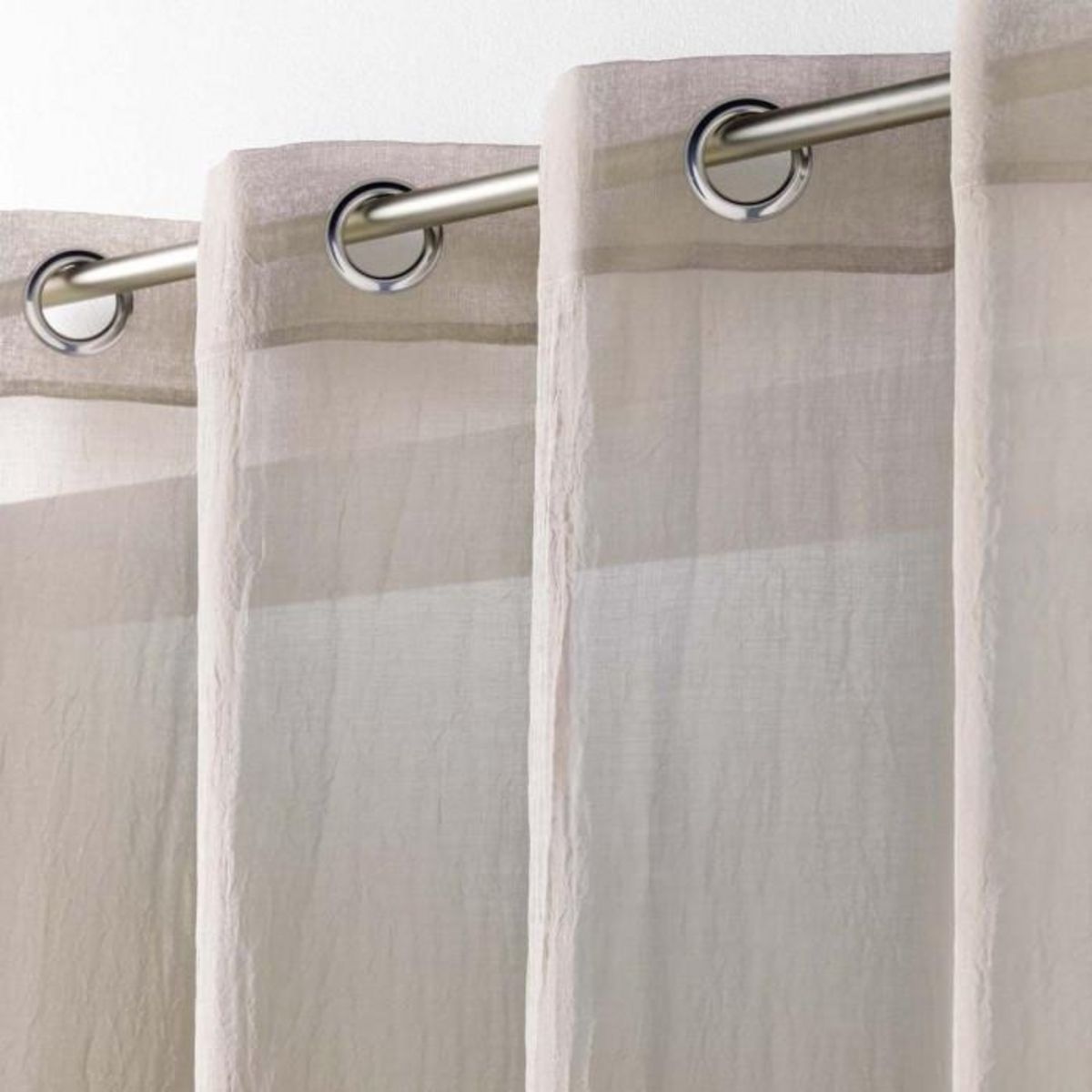 Paris Prix Rideau Voilage  Telma  140x240cm Taupe