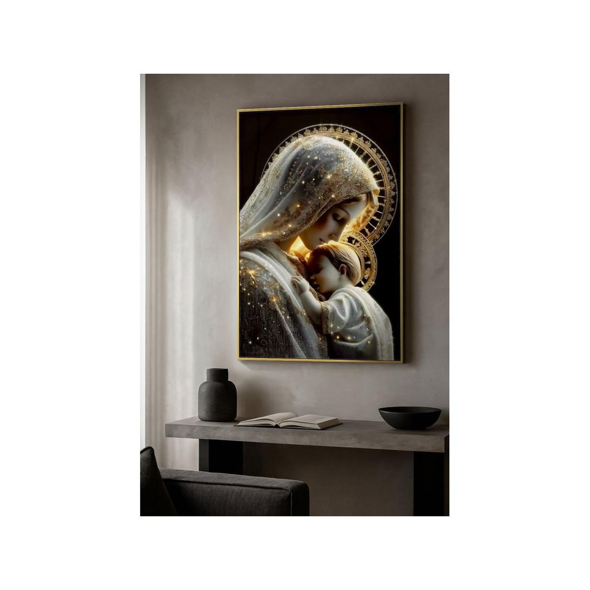 Voir la diapositive 6 : Paris Prix Tableau imprimé  maternity iii  60x90cm multicolore