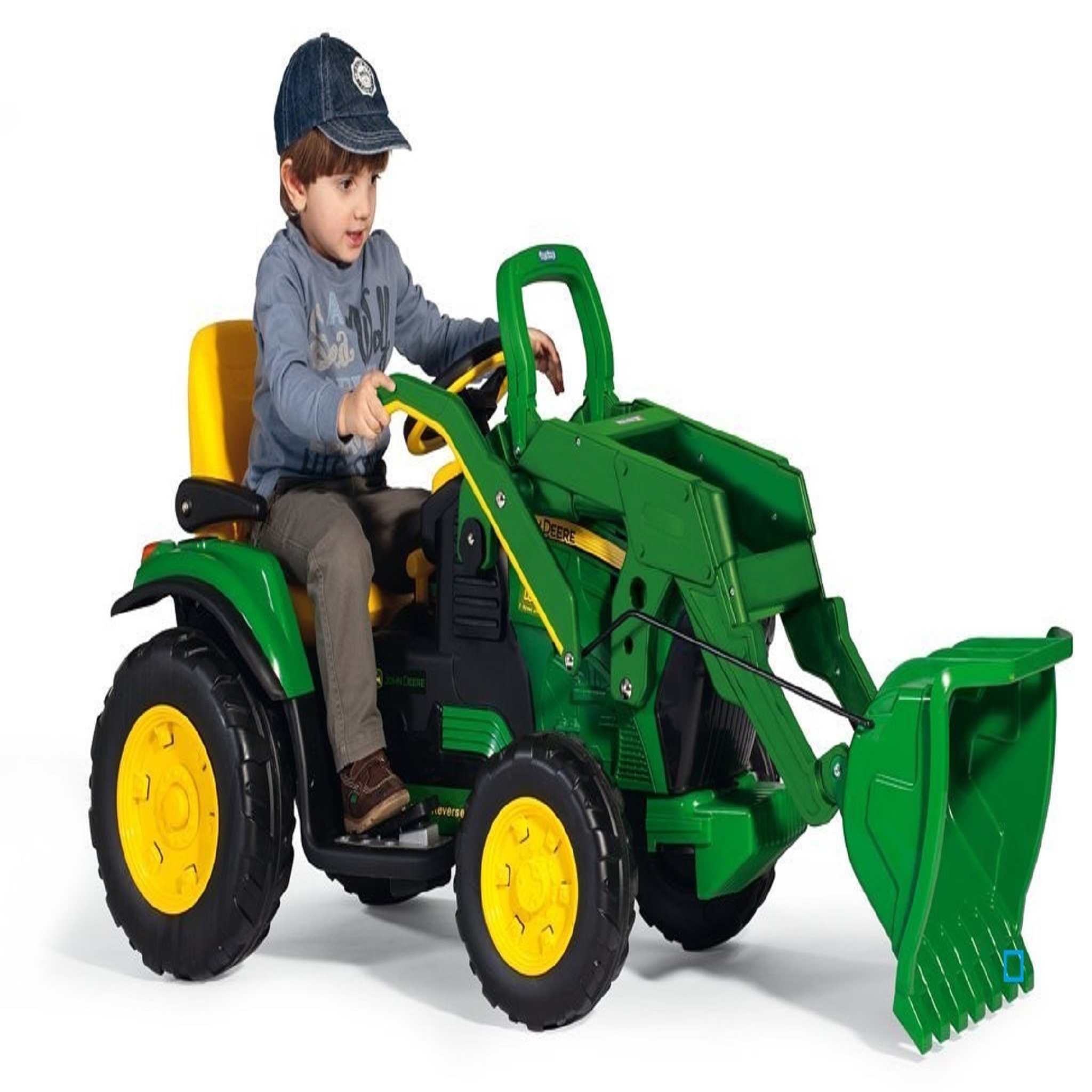 Voir la diapositive 5 : PEG PEREGO Tracteur avec pelleteuse John Deere 