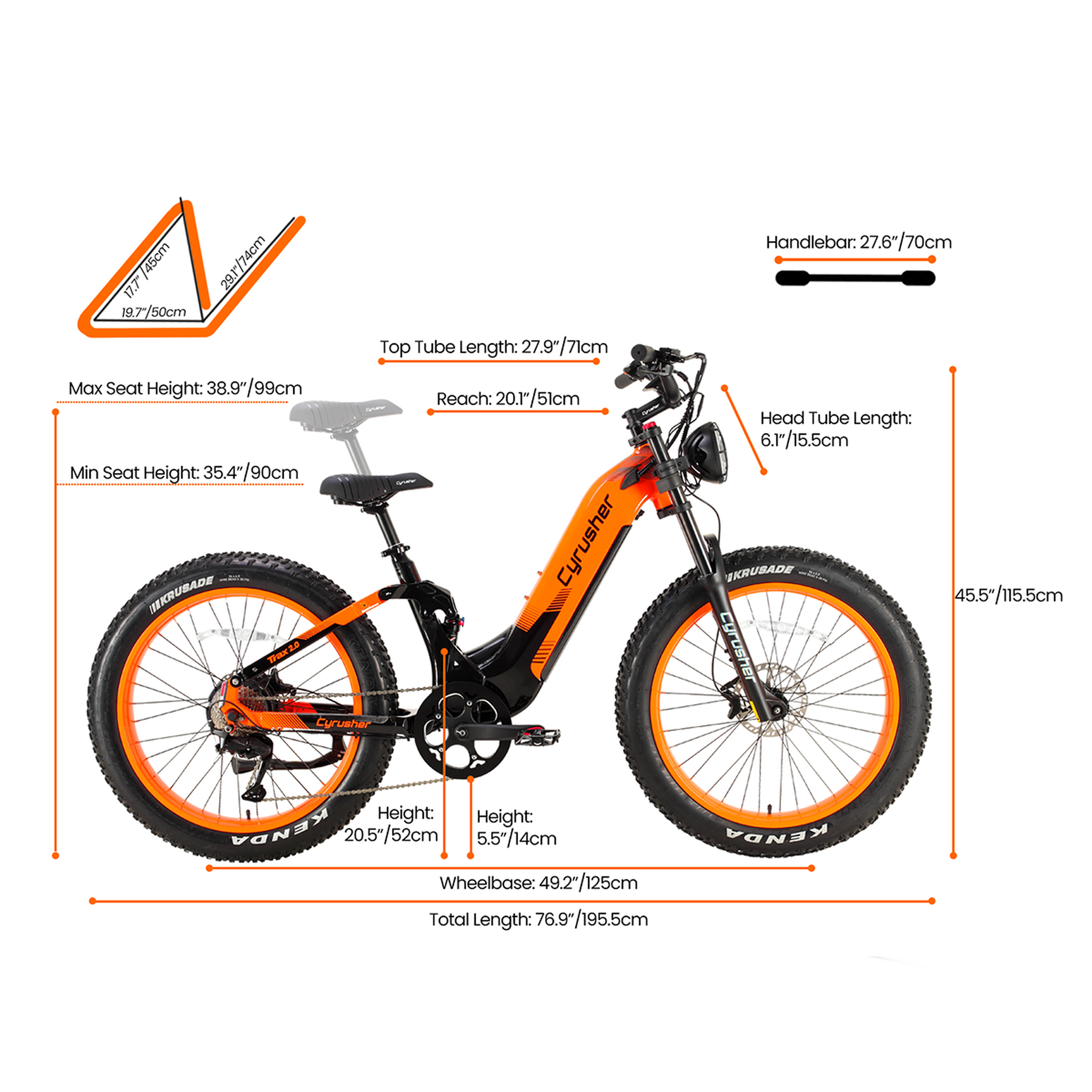 Voir la diapositive 3 : CYRUSHER VTT électrique Cyrusher Trax 2.0