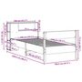 Voir la diapositive 6 : VIDAXL Lit bibliotheque sans matelas cire marron 100x200 cm pin massif