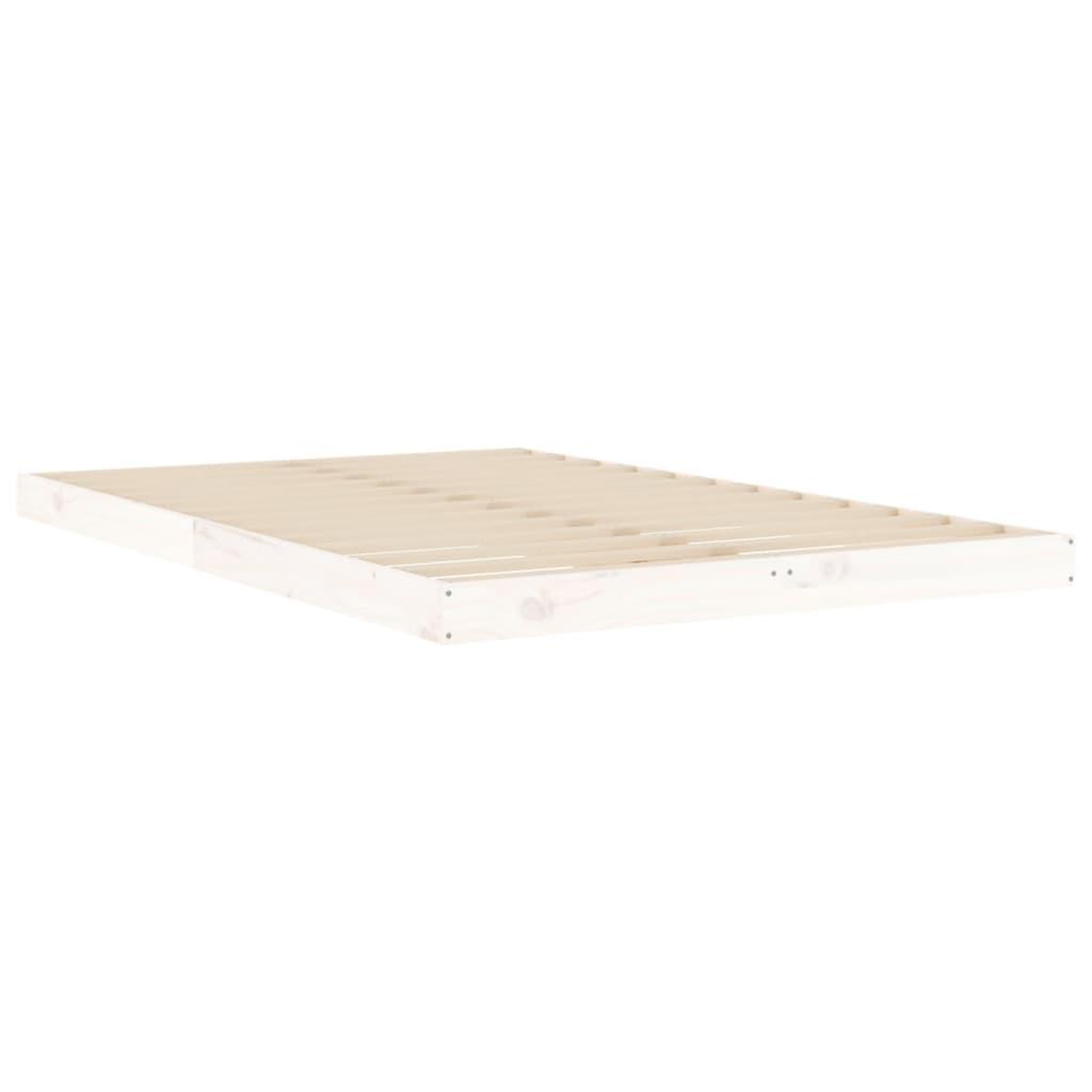 Voir la diapositive 4 : VIDAXL Cadre de lit sans matelas blanc 120x190 cm bois de pin massif