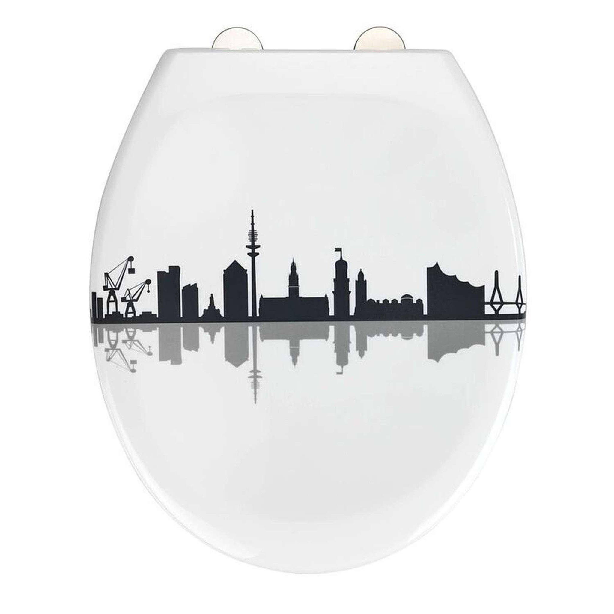 Wenko Abattant wc city - abaissement automatique - blanc