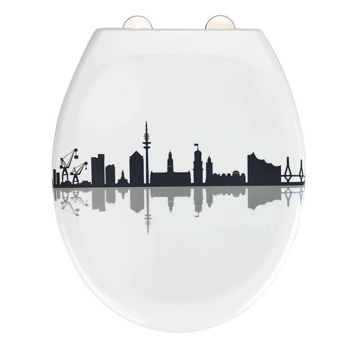 Wenko Abattant WC City - Abaissement automatique - Blanc