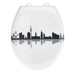 Wenko Abattant WC City - Abaissement automatique - Blanc