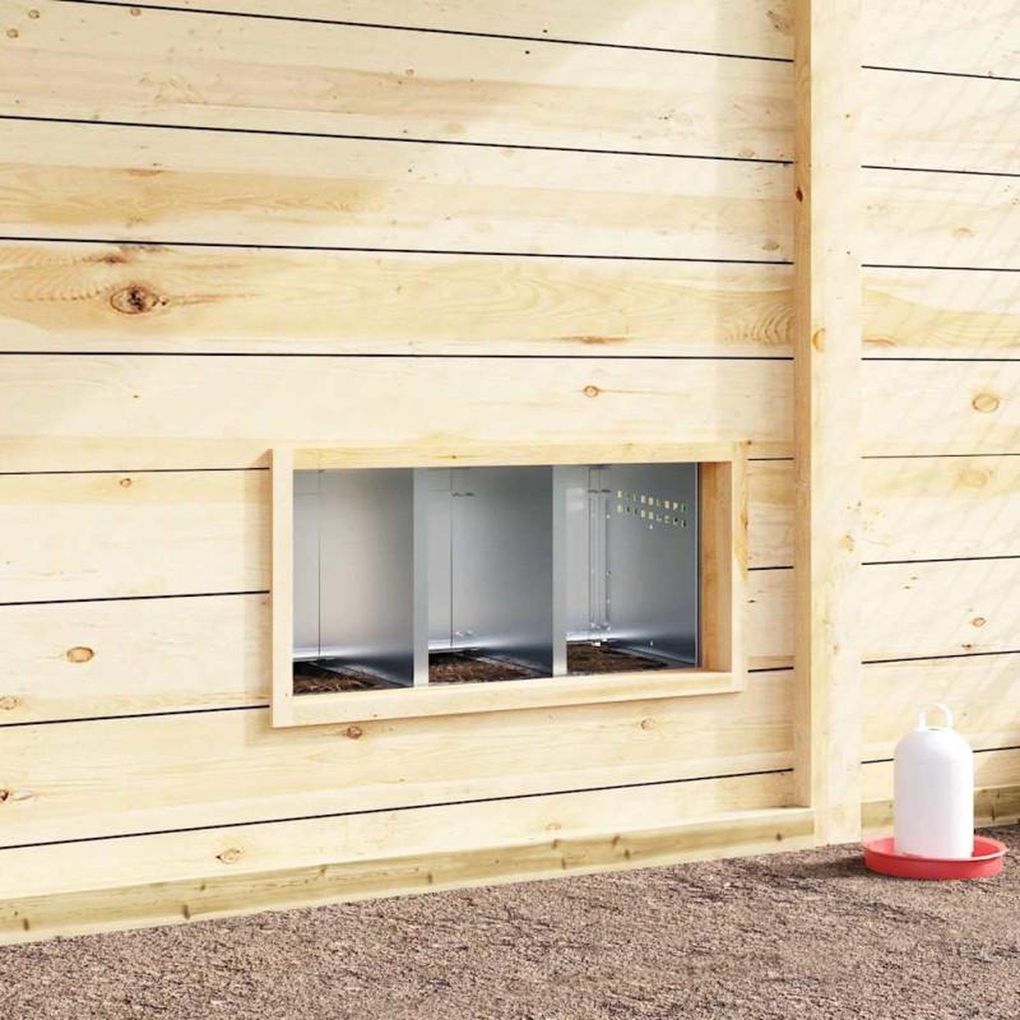 Voir la diapositive 3 : VIDAXL Nichoir à poules3 compartiments, fixation murale, acier galvanisé