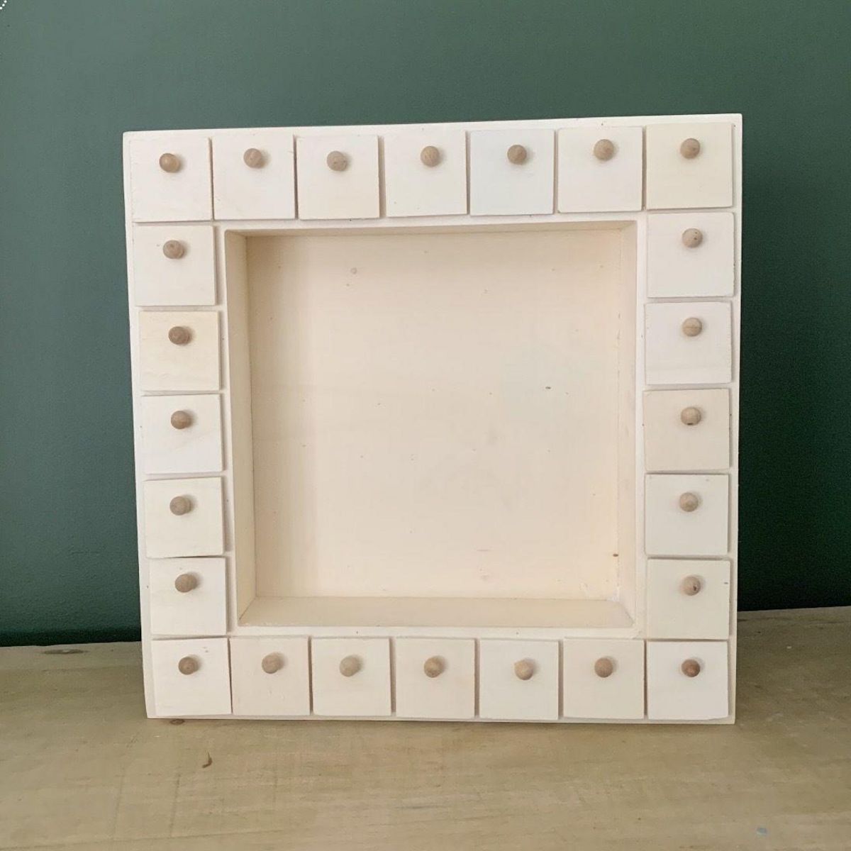 Graine créative Calendrier de l'Avent carré en bois 32 x 32 cm