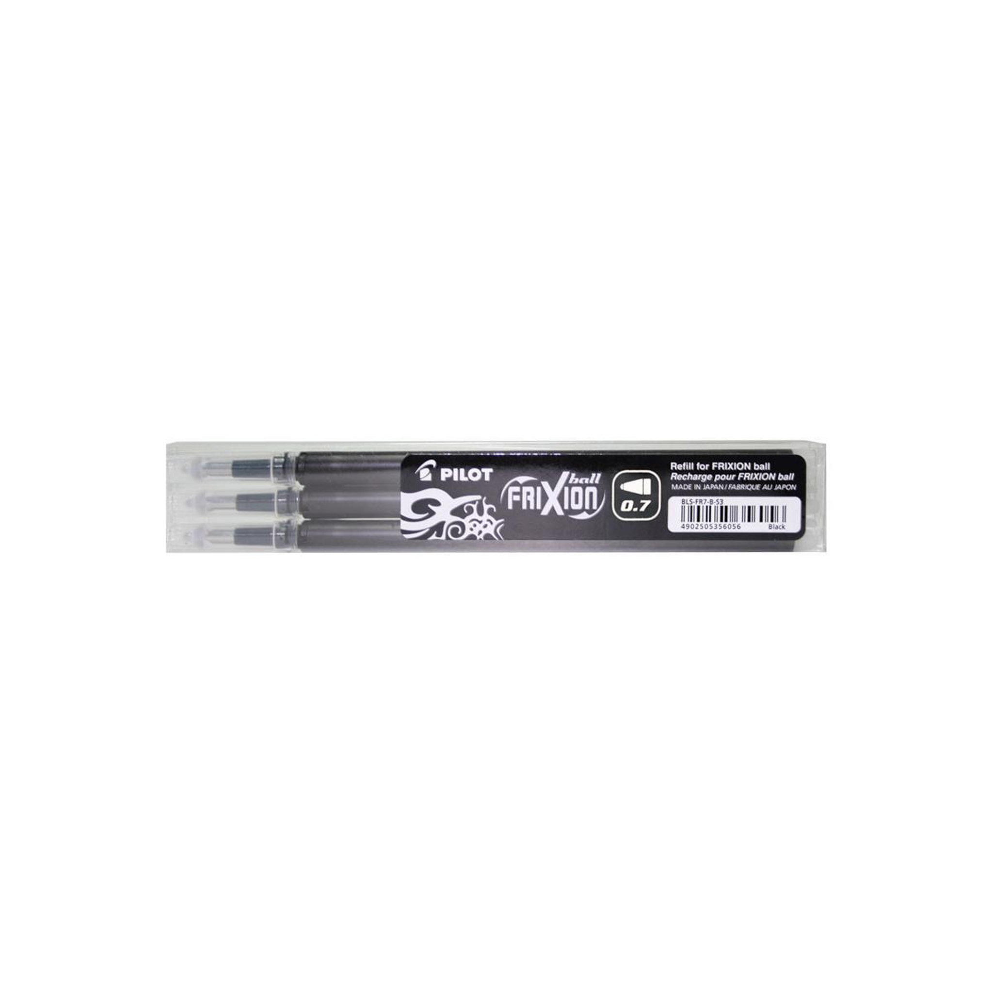 Voir la diapositive 2 : PILOT Pilot Refill Set 3x Frixion Black Schwarz (BLS-FR7-B-S3) (BLSFR7BS3)