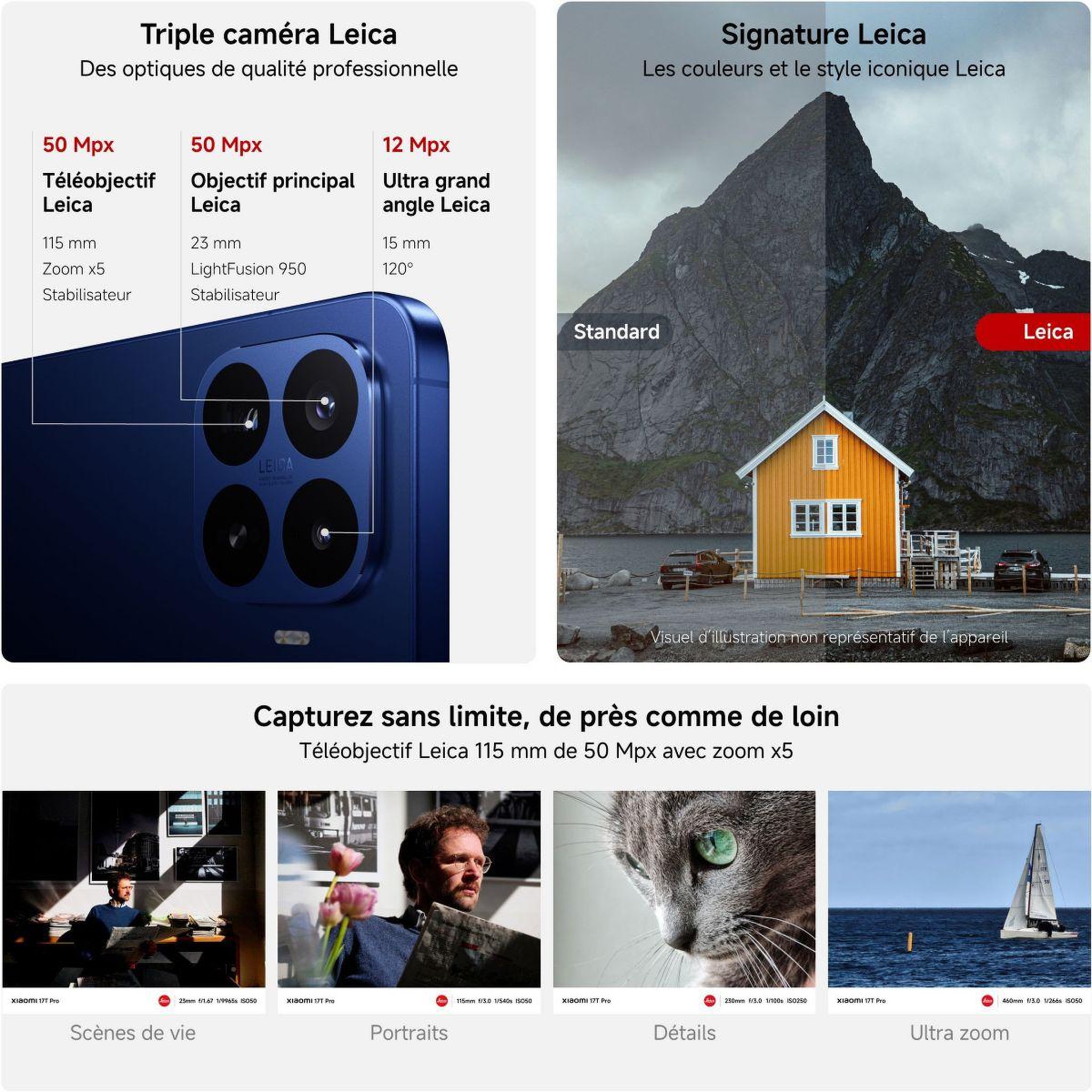 Voir la diapositive 3 : XIAOMI Smartphone 17T Pro conçu avec Leica 5G  512Go Violet