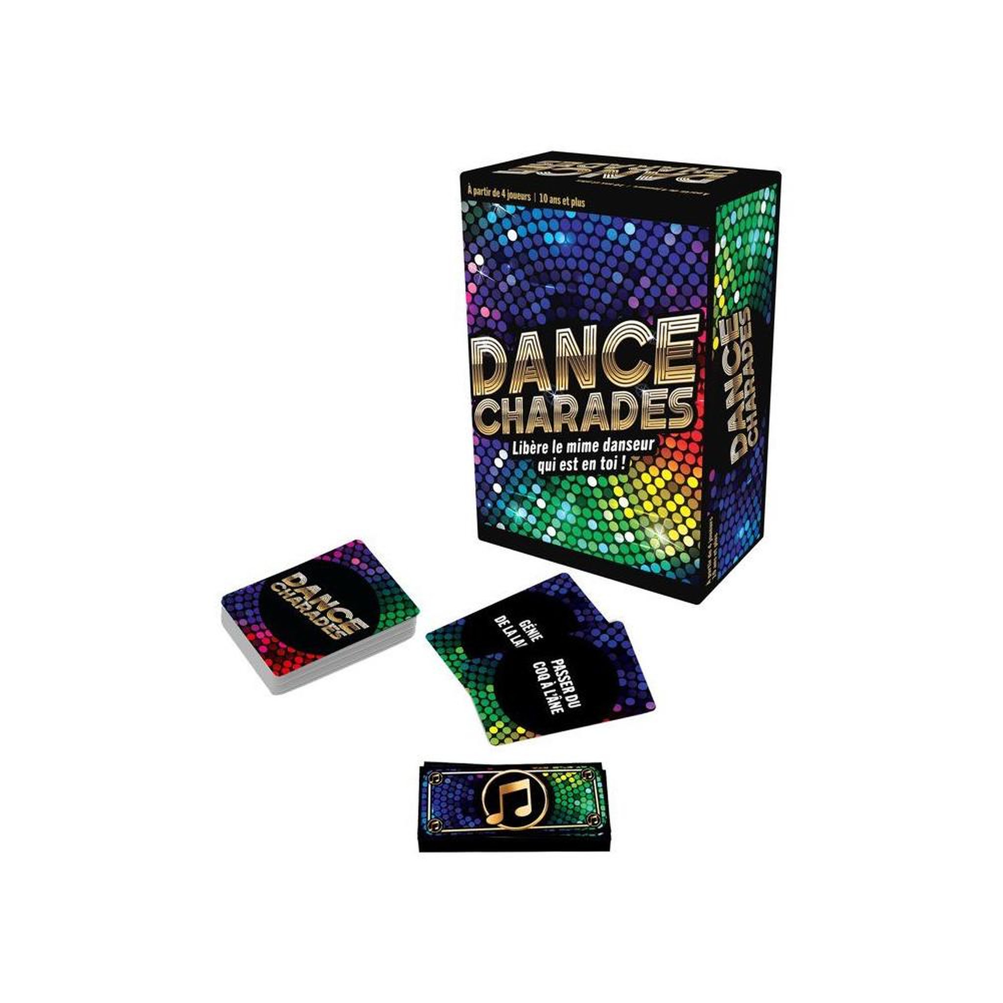 Voir la diapositive 4 : GOLIATH Jeu de société Dance Charades multicolore à cartes à mimer et musique