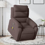Voir la diapositive 1 : VIDAXL Fauteuil inclinable de massage electrique Marron fonce Tissu