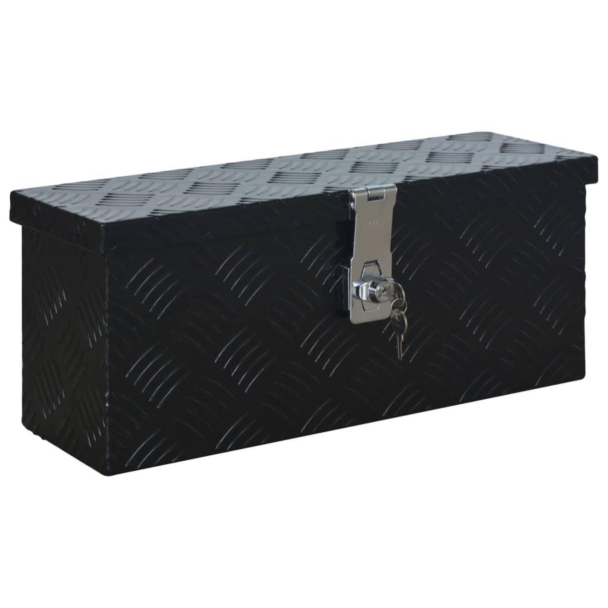 Voir la diapositive 2 : VIDAXL Boîte en aluminium 485x140x200 mm noir