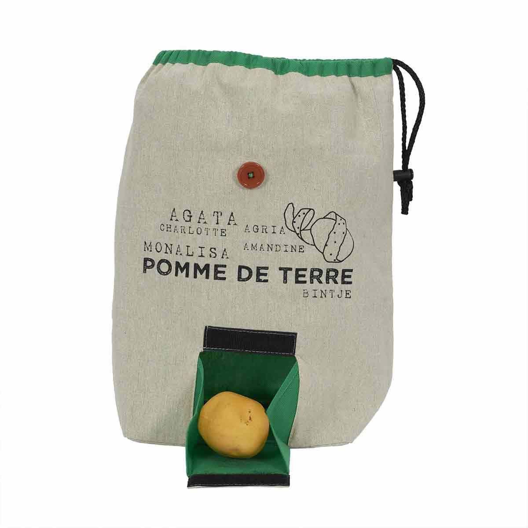 Voir la diapositive 3 : COOK CONCEPT Sac distributeur  pomme de terre  42cm beige