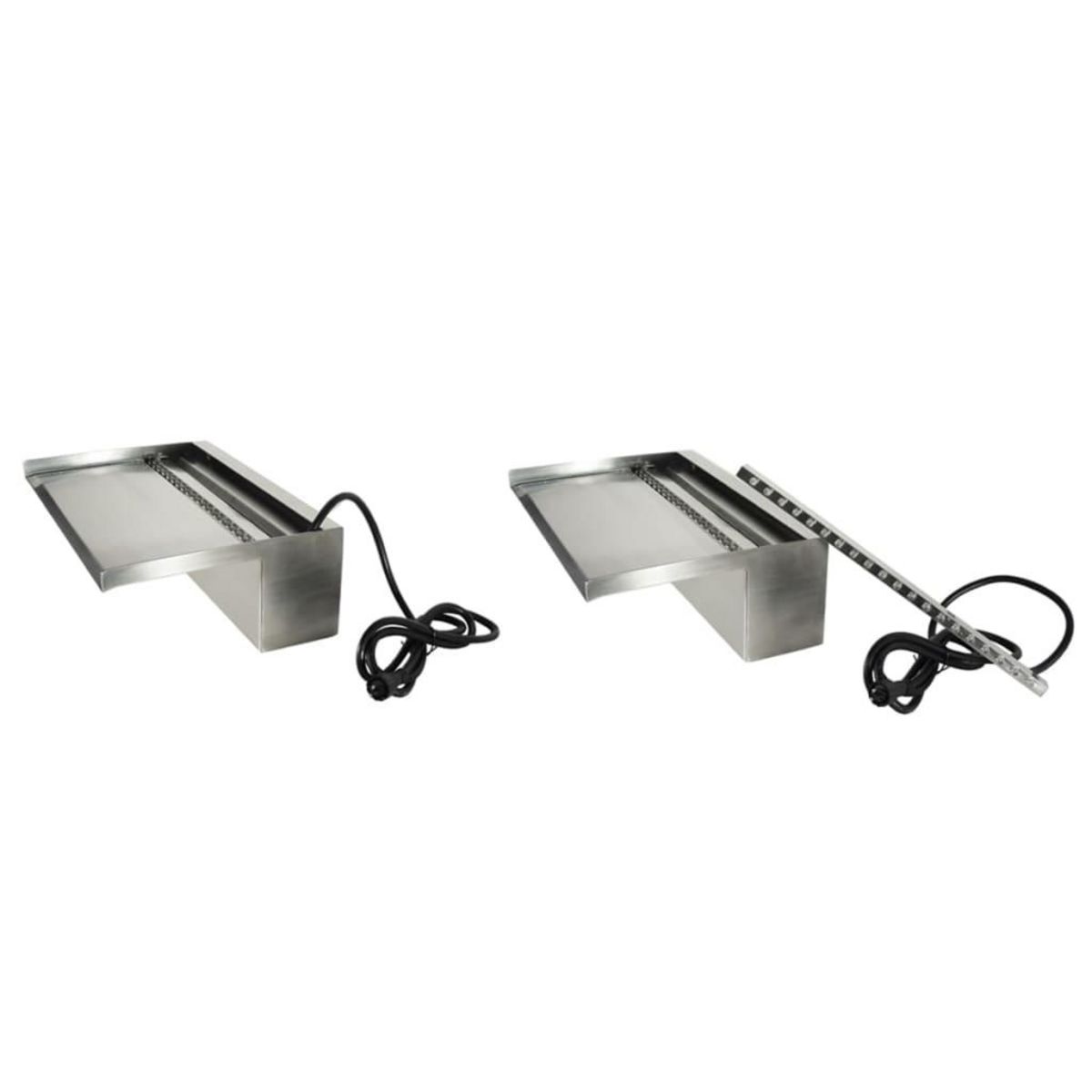 Ubbink Cascade de piscine Niagara 20 LED en inox 30 cm - Ubbink