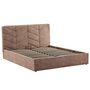 Voir la diapositive 1 : BEST MOBILIER Peonis - lit coffre - 160x200 cm - en velours - sommier inclus