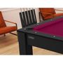 Voir la diapositive 6 : Paris Prix Table de Billard Convertible  Oregon  213cm Noir & Prune