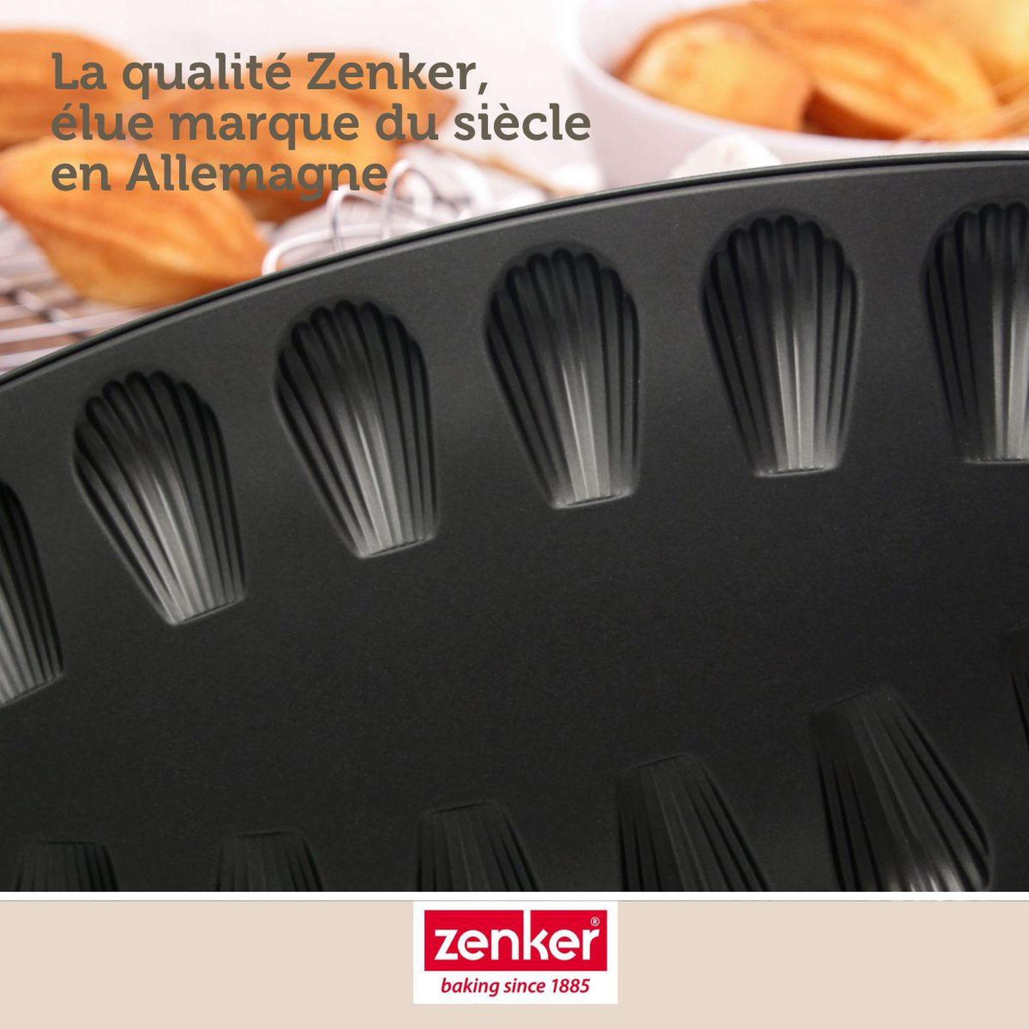 Voir la diapositive 4 : ZENKER Moule 12 madeleines 26 x 39 cm zenker spécial countries