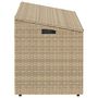 Voir la diapositive 5 : VIDAXL Boîte de rangement de jardin beige 110x50x58 cm resine tressee