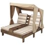 Voir la diapositive 5 : Kidkraft Double chaise longue avec porte-gobelets - Expresso et écru