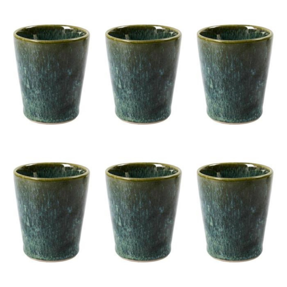 Paris Prix Lot de 6 Tasses à Café  Elia  9cl Vert