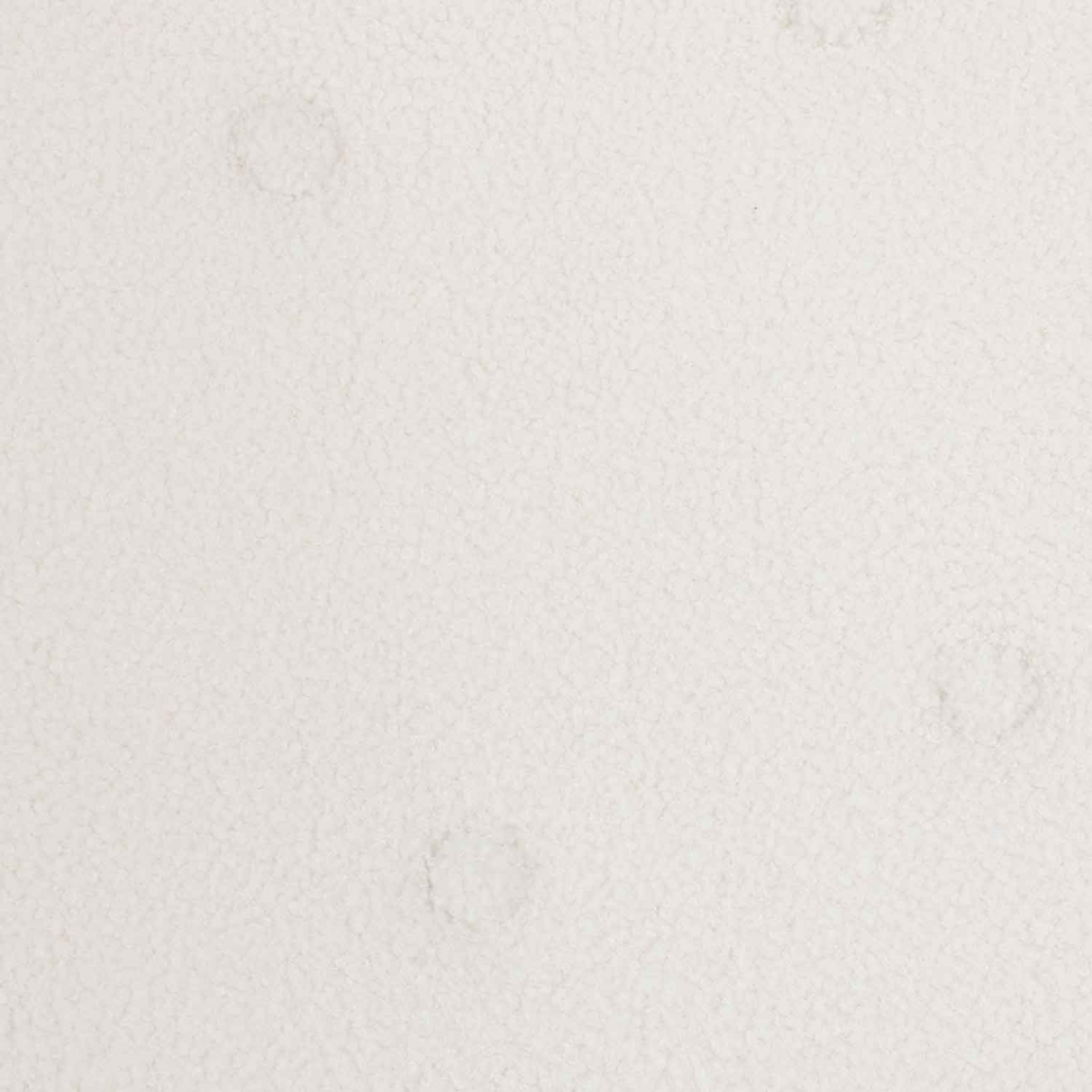 ID MARKET Fauteuil scandinave IVAR en tissu bouclette blanc