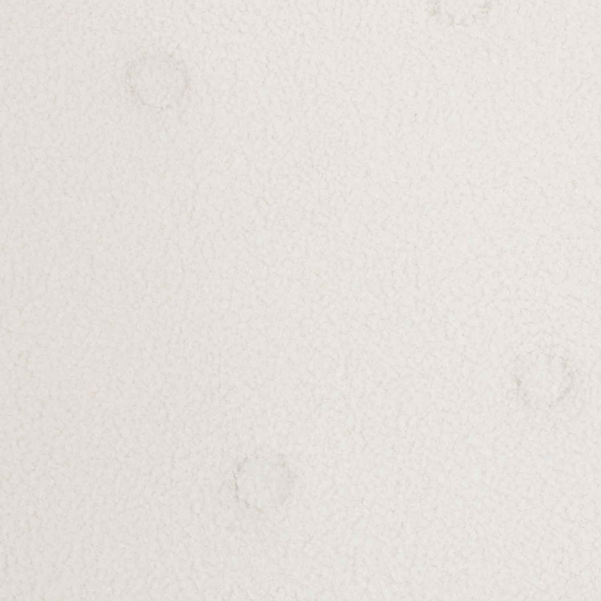 ID MARKET Fauteuil scandinave IVAR en tissu bouclette blanc