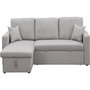 Voir la diapositive 1 : Habitat et Jardin Canapé d'angle convertible/ réversible avec coffre  Alain  - 3 places - Gris clair