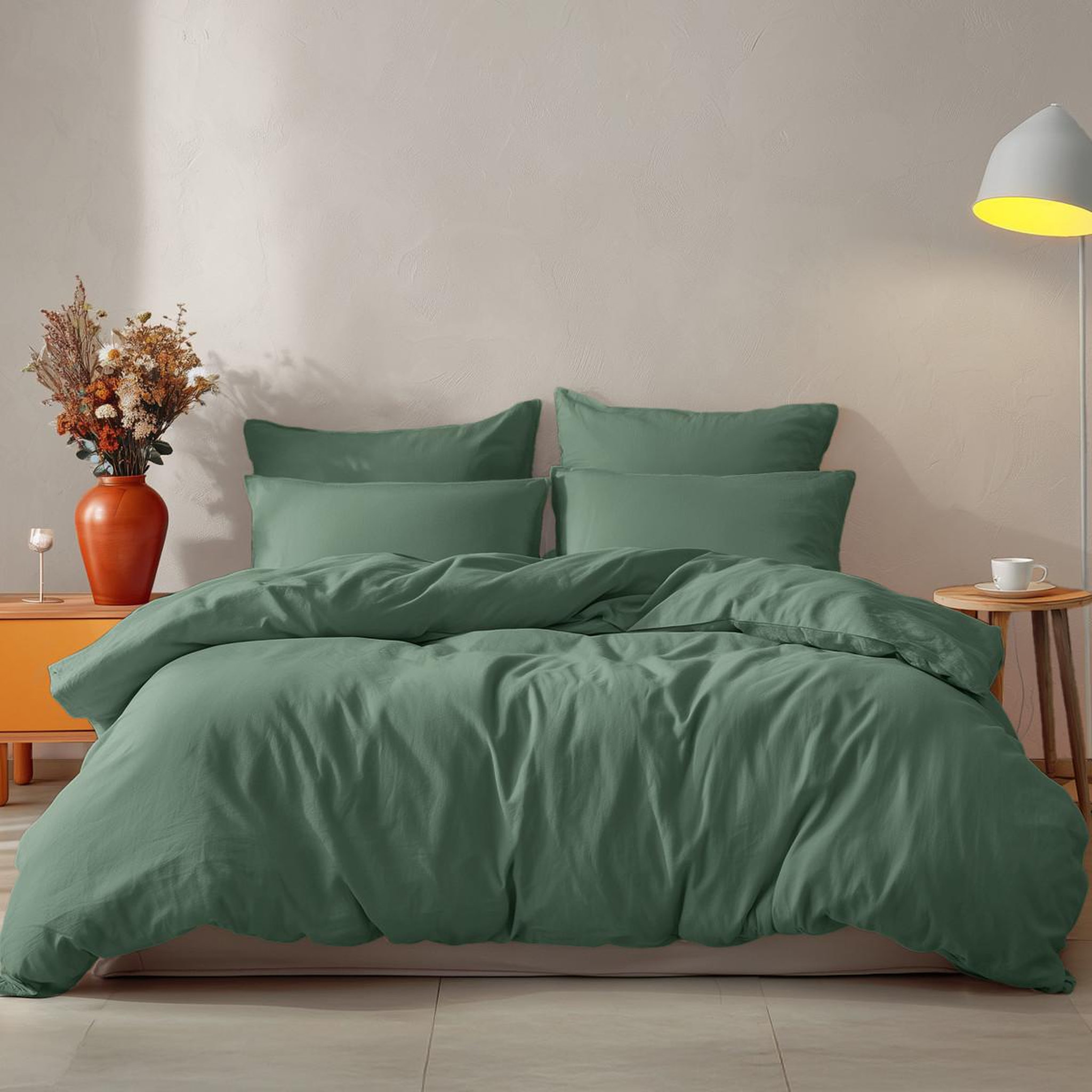 Voir la diapositive 3 : Sensei Maison Drap housse en coton bonnet 30 cm STUDIO