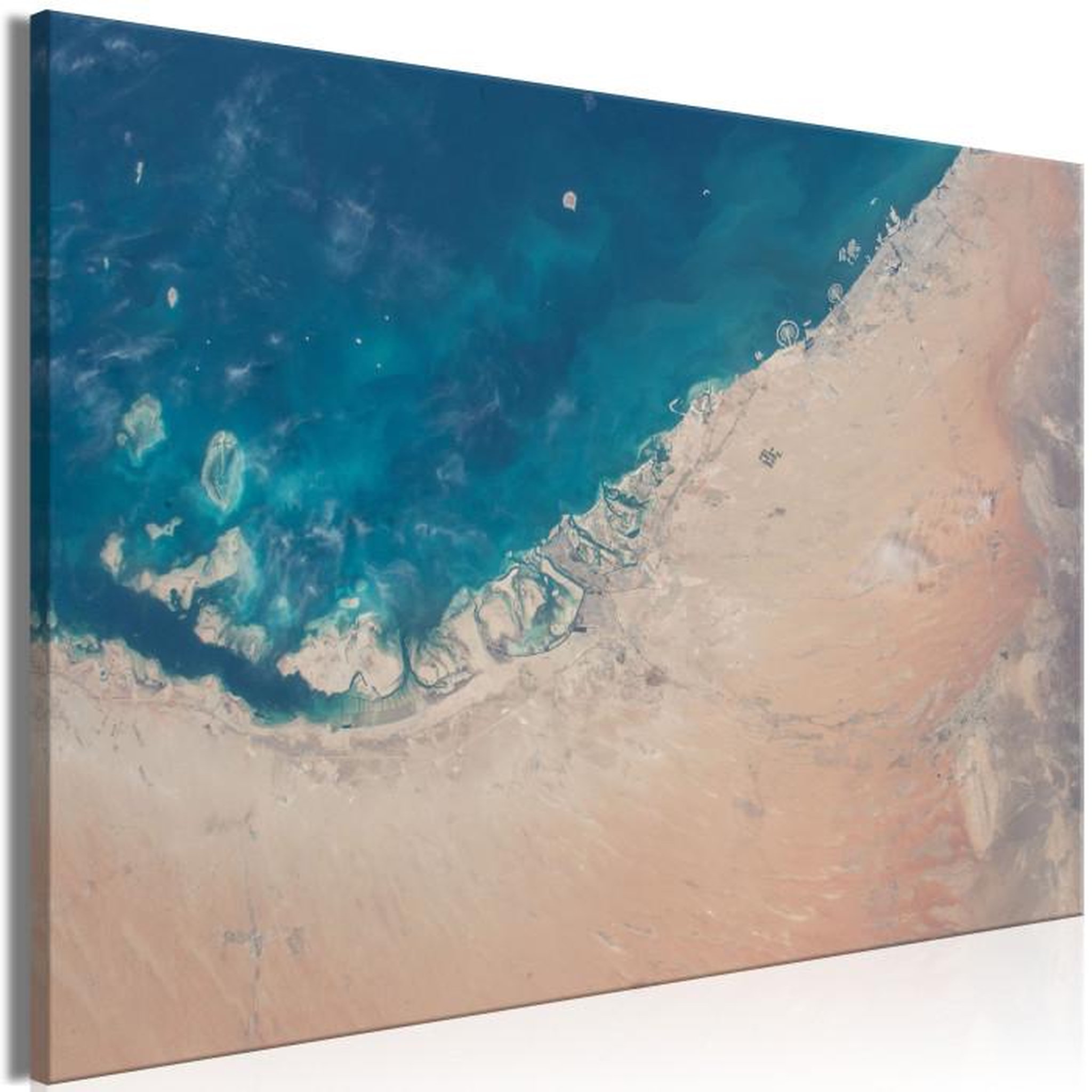 Paris Prix Tableau Imprimé  Dubai From the Satellite Wide. Coloris disponibles : Multicolore