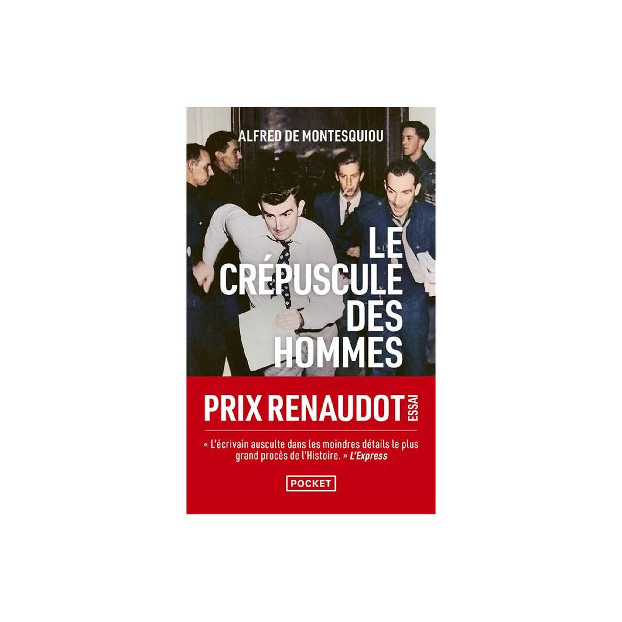 Le crépuscule des hommes (pocket) d'alfred de montesquiou, roman historique en format poche, couverture texte prix renaudot