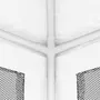 VIDAXL Tente de reception avec 4 parois laterales en maille 4x4m Blanc